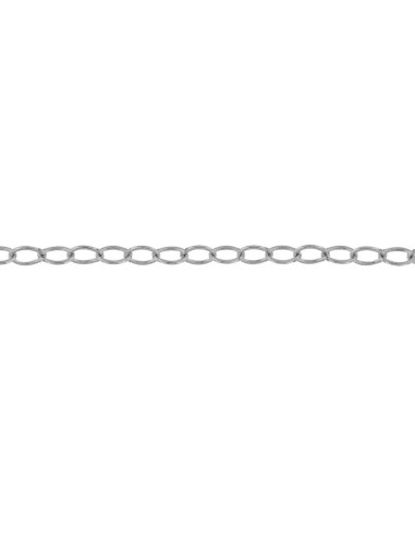 TO-139 - TOBILLERA DE PLATA CON CADENA FORZADA DE 22 CM + ALARGADOR