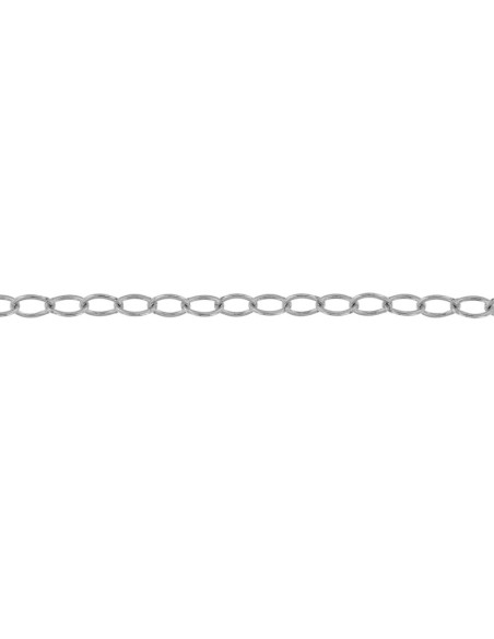 TO-139 - TOBILLERA DE PLATA CON CADENA FORZADA DE 22 CM + ALARGADOR