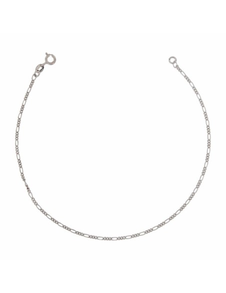 TO-102 - TOBILLERA DE PLATA CON CANDEA PROGRAMADA DIAMANTADA DE 26 CM