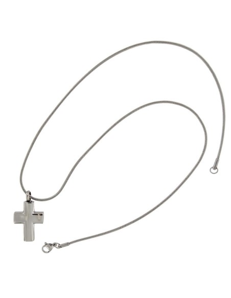 CE-7 - COLGANTE DE CENIZAS EN FORMA DE CRUZ DE METAL DE 18 MM X 30 MM