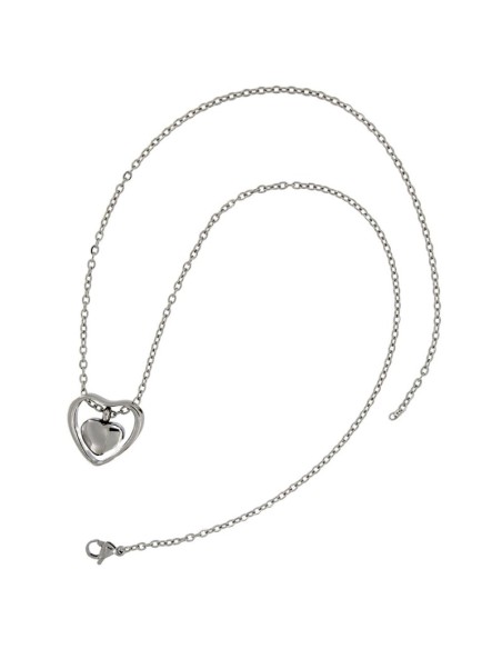 CE-12 - COLGANTE DE CENIZAS DE 20 MM X 21 MM CON DOBLE CORAZÓN