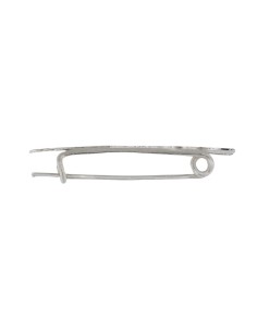 AGU-4 - AGUJA DE PLATA PARA BEBÉ RECTANGULAR CON MOTIVO DE NIÑA DE 15 MM X 30 MM  2