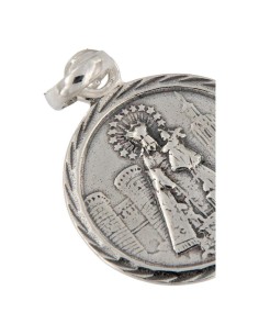 COLG-918 - COLGANTE MEDALLA DE PLATA VIRGEN DE LOS DESAMPARADOS 20 MM 2