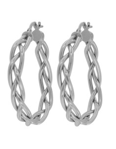 CRI-1312 - CRIOLLA DE PLATA TRENZADA DE 28 MM EXT.