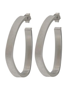 CRI-1318 - CRIOLLA DE PLATA CON MOTIVO OVALADO MATIZADO CON ABERTURA DE 30 MM