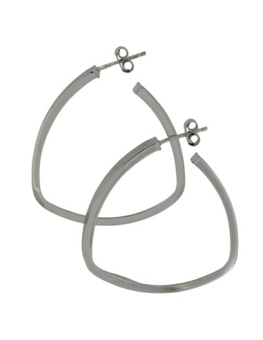 CRI-1318 - CRIOLLA DE PLATA CON MOTIVO OVALADO MATIZADO CON ABERTURA DE 30 MM