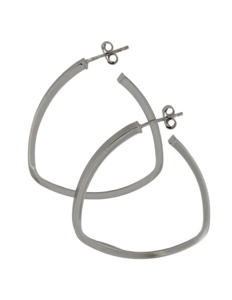 CRI-1318 - CRIOLLA DE PLATA CON MOTIVO OVALADO MATIZADO CON ABERTURA DE 30 MM