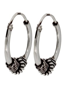 CRI-1331 - CRIOLLA DE PLATA CON DETALLE GRABADO DE 14 MM