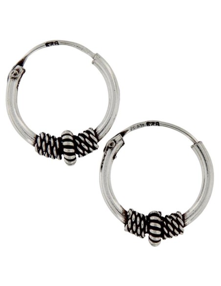 CRI-1331 - CRIOLLA DE PLATA CON DETALLE GRABADO DE 14 MM