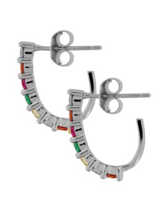 CRI-1343 - CRIOLLA PLATA CON CIRCONITAS DE COLOR 15MM 2