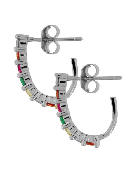 CRI-1343 - CRIOLLA PLATA CON CIRCONITAS DE COLOR 15MM