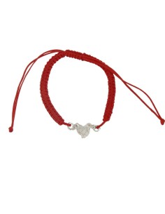 PULMA-9 - PULSERA DE MACRAMÉ NEGRO CON MOTIVO DE PLATA MANOS DE 9 MM  2