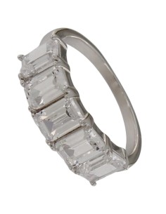 S-2274 - SORTIJA DE PLATA CON CIRCONITA DE 6 MM X 20 MM