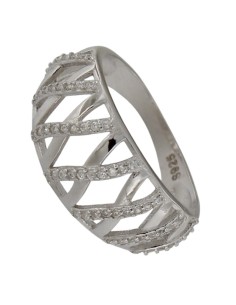 S-2241 - SORTIJA DE PLATA CON CIRCONITA 