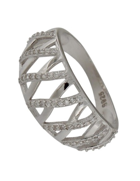 S-2241 - SORTIJA DE PLATA CON CIRCONITA 