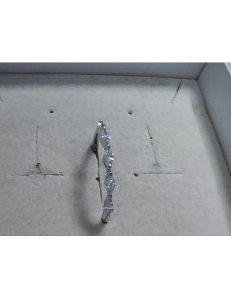 S-2190 - SORTIJA DE PLATA CON PIEDRA BLANCA