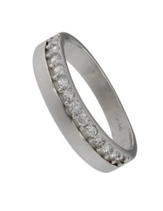 S-2159 - SORTIJA DE PLATA CON CIRCONITA DE 2,2 MM X 4,5 MM 