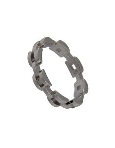 S-2086 - SORTIJA DE PLATA CON MOTIVO COMO CADENA ENLAZADA DE 0,4 MM 