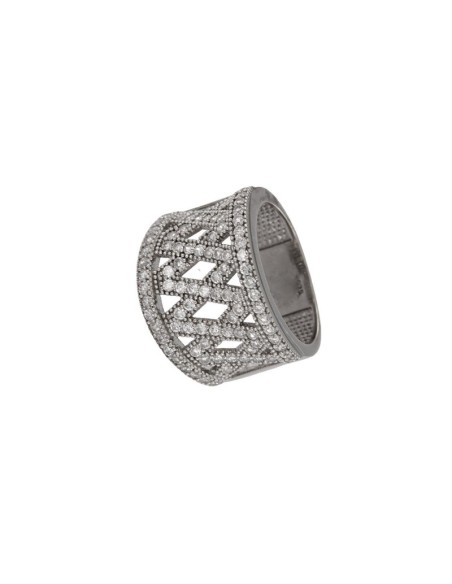 S-1361 - SORTIJA DE PLATA CON DIBUJO DE CIRCONITA