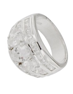 S-908 - SORTIJA DE PLATA CON CIRCONITA Y PIEDRA 