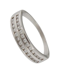 S-2194 - SORTIJA CON DOBLE TIRA DE CIRCONITA 