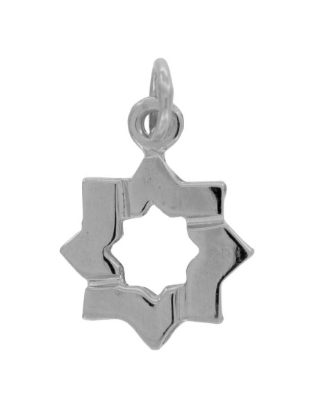 COLG-1056 - COLGANTE DE PLATA ESTRELLA MUDÉJAR DE 9 MM 