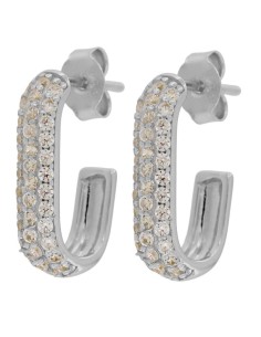 CRI-1348 - CRIOLLA DE PLATA CON CIRCONITA DE 11 MM X 17 MM