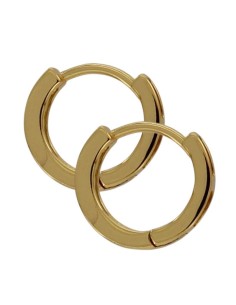 CRI-1352 - CRIOLLA DE PLATA CHAPADO EN ORO CON CIRCONITA DE 12 MM  2