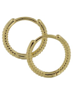 CRI-1220 - CRIOLLA DE PLATA CHAPADA EN ORO DE 10 MM