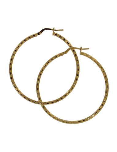 CRI-866 - CRIOLLA DE PLATA CHAPADA EN ORO CON DIBUJO DE 40 MM DIÁMETRO Y 2 MM GROSOR 