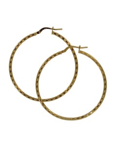 CRI-896 - CRIOLLA DE PLATA CHAPADA EN ORO CON DIBUJO DE 25 MM DIÁMETRO Y 2 MM GROSOR  2