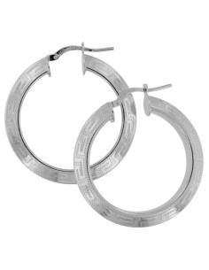 CRI-1285 - CRIOLLA DE PLATA MOTIVO GRECA DE 32 MM EXT. 2