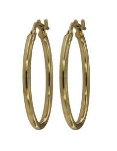 CRI-1323 - CRIOLLA DE PLATA CHAPADO EN ORO DE 2 MM X 15 MM