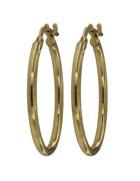 CRI-1128 - CRIOLLA DE PLATA CHAPADA EN ORO DE 2 MM X 40 MM