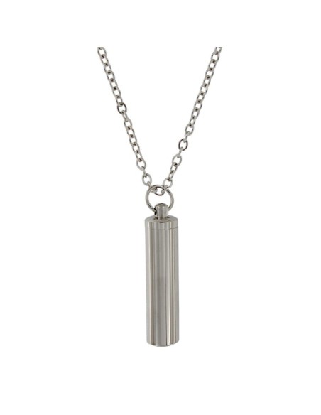 CE-17 - COLGANTE DE CENIZAS DE 11 MM X 42 MM EN FORMA DE DE TUBO