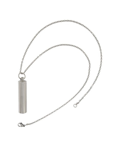 CE-17 - COLGANTE DE CENIZAS DE 11 MM X 42 MM EN FORMA DE DE TUBO