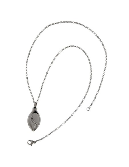 CE-19 - COLGANTE DE CENIZAS DE 28 MM X 16 MM EN FORMA DE ÓVALO CON CIRCONITA