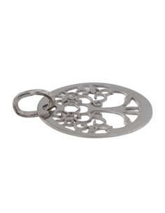 COLG-955 - COLGANTE DE PLATA ÁRBOL DE LA VIDA CALADO DE 15 MM 2