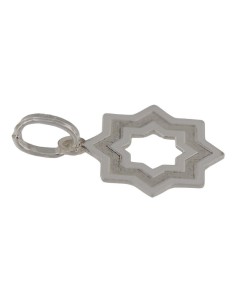 COLG-993 - COLGANTE ESTRELLA MUDÉJAR SATINADA 12MM 2