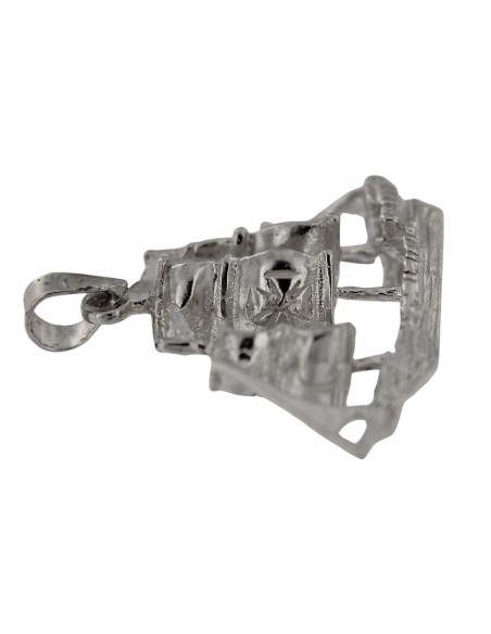 COLG-909 - COLGANTE DE PLATA CON FORMA DE VELERO 17X21 MM