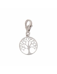COLG-596 - COLGANTE ÁRBOL DE LA VIDA CALADO LISO 14 MM X 16 MM