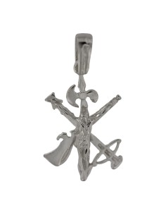 COLG-897 - COLGANTE DE PLATA EN FROMA DE CRUZ DE LA LEGION DE 20 MM X 37 MM