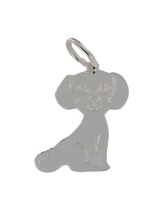 COLG-956 - COLGANTE DE PLATA PERRO DE 25 MM X 24 MM