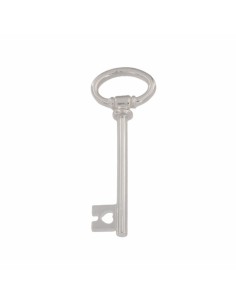 COLG-686 - COLGANTE DE PLATA EN FORMA DE LLAVE GRANDE DE 25 MM X 65 MM