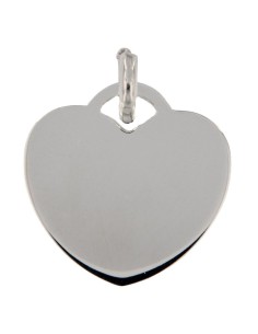 COLG-931 - COLGANTE DE PLATA MOTIVO DE CORAZÓN 16 MM X 16 MM