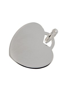 COLG-931 - COLGANTE DE PLATA MOTIVO DE CORAZÓN 16 MM X 16 MM 2