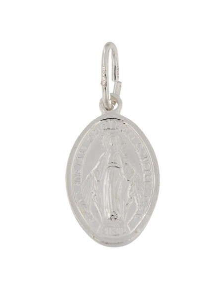 COLG-996 - COLGANTE DE PLATA MOTIVO DE LA VIRGEN DE LA MILAGROSA DE 14 MM X 19 MM
