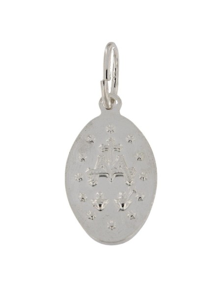 COLG-996 - COLGANTE DE PLATA MOTIVO DE LA VIRGEN DE LA MILAGROSA DE 14 MM X 19 MM