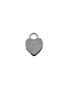 COLG-281 - COLGANTE DE PLATA CORAZÓN CANDADO DE 28 MM DE ALTO