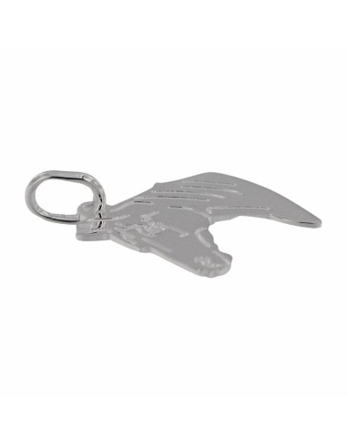 COLG-926 - COLGANTE DE PLATA CON FORMA DE CABEZA DE CABALLO DE 19MM X 17MM
